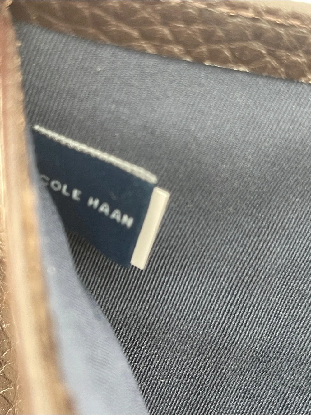 Cole Haan Slim Pebbled Leather Tri-Fold Men’s Wallet